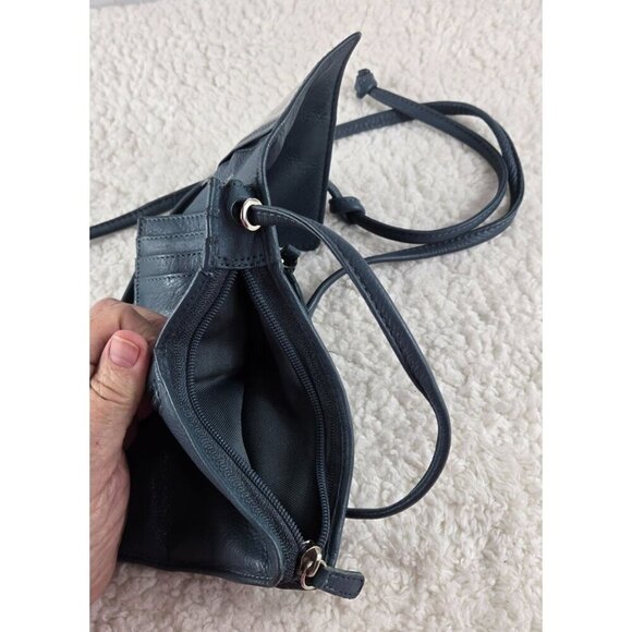 Great American Leatherworks Vtg Crossbody Wallet Purse Phone Travel Pockets Mini - Picture 5 of 10